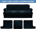 CUCRAF Cushion Sofa Cover 4 Piece Slipcovers, Soft Thick Velvet Couch Cover - Image 5