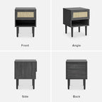 mopio Haylee Rattan Side Table, Small Accent Tables - Image 8
