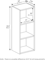 Furinno PASIR Book Shelf, 3-Tier Open Shelves Bookshelf, - Image 3
