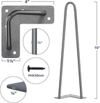 SMARTSTANDARD 16 Inch Heavy Duty Hairpin Furniture Legs, Metal Home DIY Projects - Image 2