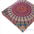 Mandala Floor Pillow Cover Meditation Cushion Seating Throw Hippie Round - Image 7