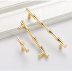 6pcs Bamboo Shape Solid Zinc Alloy Cabinet Knobs Handle pulls, Dresser Drawer - Image 3