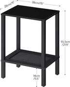 HOOBRO End Tables Set of 2, Small Side Tables - Image 3