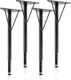 Adjustable Table Legs 19-30 Inch, Heavy Duty Steel Furniture Legs by Pilida