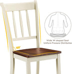 Giantex Wood Dining Chairs Set of 4, Armless Kitchen Chairs w/Solid Rubber Wood - Image 7