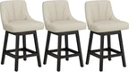 YaFiti Swivel Bar Stools Set of 3, 26 Inch Counter Height Bar Stools by YaFiti