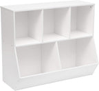 HOOBRO Kids Bookshelf, Bookcase Footboard, Toy Storage Cubby, Children's Toy by HOOBRO