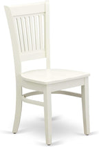 East West Furniture ANVA3-LWH-W 3 Piece Dining Room Furniture Set Contains a - Image 6