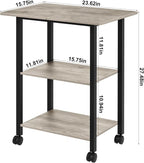 Lerliuo 3-Tier Printer Stand, Industrial Mobile Printer Table - Image 2