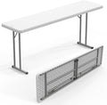 VINGLI 6 FT Narrow Folding Table, Home Work by VINGLI