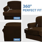 CUCRAF T Cushion Sofa Cover 4 Piece Slipcovers, Soft Thick Velvet Couch Cover - Image 8