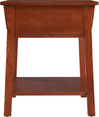 Leick Home Mission End Table, Solid Wood, 1 Storage Drawer, Secret Compartment - Image 5