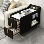 LOVEDIMA Narrow Bedside Table, Slim End Tables - Image 3