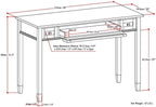 SIMPLIHOME Warm Shaker Desk - Image 3