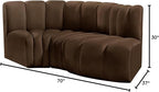 Meridian Furniture 103Brown-S3D Arc Collection Modern | Contemporary Modular - Image 3