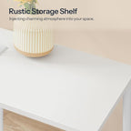 HOOBRO Side Table with Charging Station, Nightstand with 2-Layer Storage Shelves - Image 9