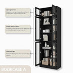 TUSY 85.5" Modern Tall Bookcase - Image 4