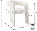 VESCASA Faux Leather Barrel Dining Chair - Image 3