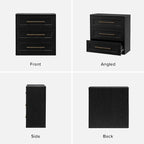 mopio Blake 3 Drawer Dresser for Bedroom, Chest of Drawers, Wood Dresser - Image 6