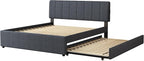 Queen Size Upholstered Platform Bed - Image 6