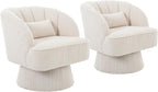 Garvee Ultra-Plush Swivel Accent Chair, 360° Barrel Lounge Chair - Image 9