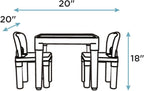 Humble Crew Kids Plastic Table and Chair Set, Toddler Activity Table - Image 6