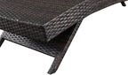 Outdoor Patio 4 Adjustable Backrest Chaise Lounger and 2 Side End Tables - Image 7