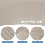 CUCRAF Cushion Sofa Cover 4 Piece Slipcovers, Soft Thick Velvet Couch Cover - Image 3