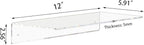 Weiai Clear Acrylic Shelves 12 Inch, Floating Wall Mounted Shelf - Image 3