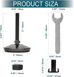 8 Set M8 Leveling Feet with 4-Pronged T Nut, Adjustable Leg Levelers Heavy Duty - Image 4