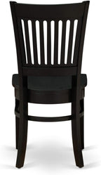 East West Furniture ANVA5-BLK-W 5 Piece Modern Dining Table Set Includes a - Image 10