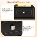 Bonnlo Black Nightstand Set of 2 - Image 6