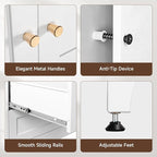 Letaya Metal Armoire Wardrobe Closet - Image 8