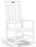 Outdoor Adirondack Rocking Chairs All-Weather HDPE Patio Rocker Chair by ABCPATIO