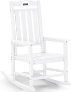 Outdoor Adirondack Rocking Chairs All-Weather HDPE Patio Rocker Chair by ABCPATIO