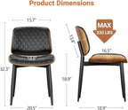 YaFiti Dining Chairs Set of 2, Mid Century Modern Accent Dining Room and - Image 2