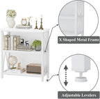FATORRI Small Bookshelf for Small Space, Short Rustic Low Bookcase, Modern Wood - Image 6