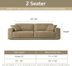 MYSKY HOME Couch Covers for 2 Cushion Couch Sofa, Chenille L Shape Sectional - Image 5