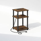 Furinno JUST Night Stand, 3-Tier Turn-N-Tube Nightstand by Furinno-FitsYourSpaceFitsYourBudget