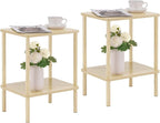 Apicizon 2 Tier End Table Set of 2, Small Side Table by APICIZON