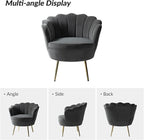 HULALA HOME Modern Velvet Accent Chairs Set of 2 - Image 3