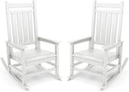 SERWALL Outdoor Rocking Chair, HDPE Rocking Chair by SERWALL