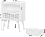 Lerliuo Rattan Nightstand, Side Table - Image 3