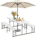 VINGLI Folding Picnic Table and Bench Set by VINGLI