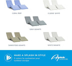 Aqua Outdoors - in-Pool Chaise Lounger - Pool & Sun Shelf Lounge Chair - - Image 10