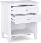 SIMPLIHOME Warm Shaker Solid Wood 24 inch Wide Transitional-Style Bedside - Image 3