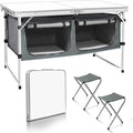 CampLand Outdoor Folding Table Aluminum Lightweight Height Adjustable by CampLand