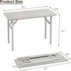 TEMI Small Computer Desk Folding Table - Image 3