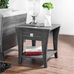 Furniture of America Ami Transitional Wood Storage End Table in Gray - Image 6