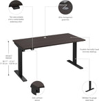Bush Business Furniture 60-inch Electric Height Adjustable Standing Desk - Image 7